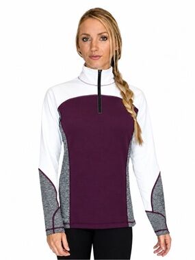 WoolX Rory Women's Quarter-Zip Merino Wool Pullover Sweater Small